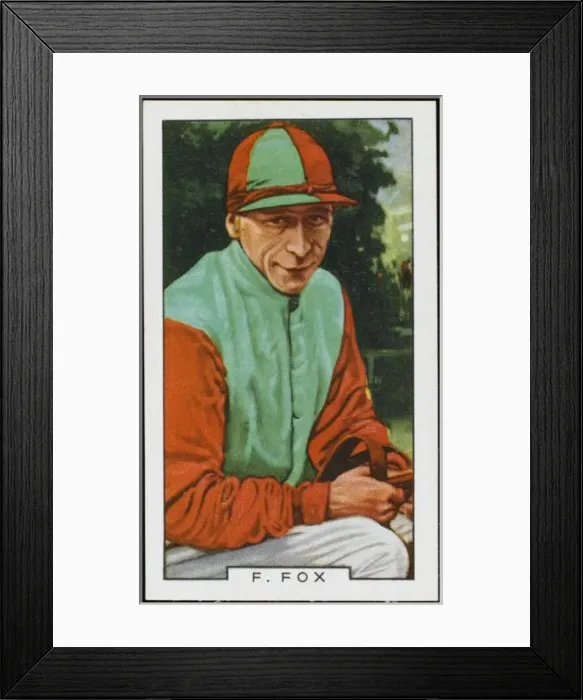 Framed Print : Jockey / Fred Fox 20C Cig Framed Print : Jockey / Fred Fox 20C Cig