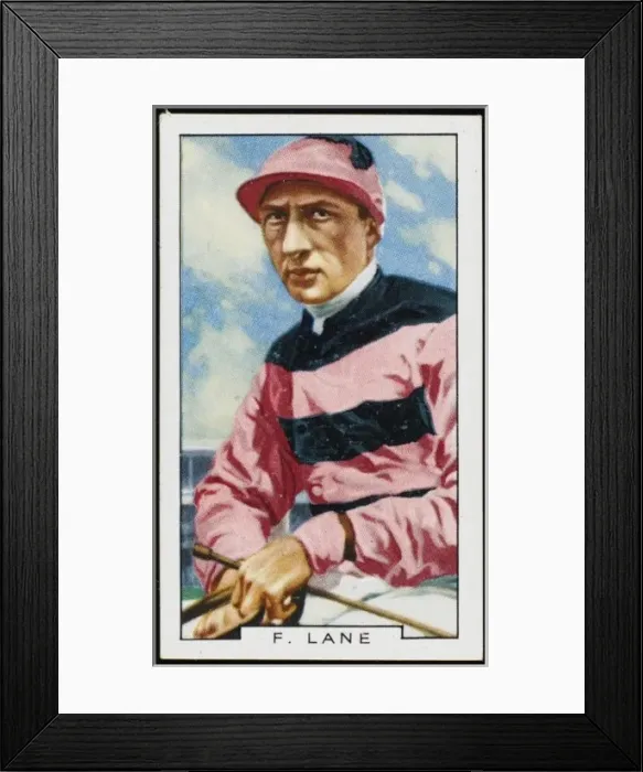 Framed Print : Jockey / Fred Lane 20C Cig Framed Print : Jockey / Fred Lane 20C Cig