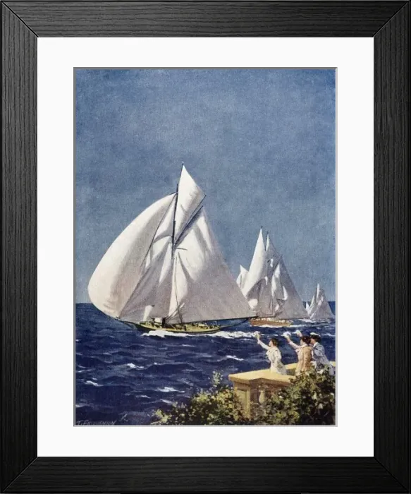 Framed Print : Cowes Regatta / 1914 Framed Print : Cowes Regatta / 1914