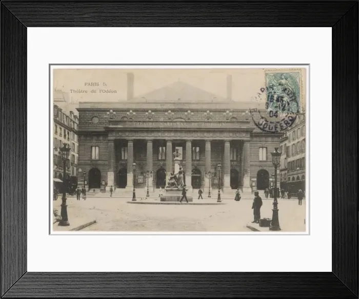 Framed Print : L ODEON / PARIS / 1904 Framed Print : L ODEON / PARIS / 1904