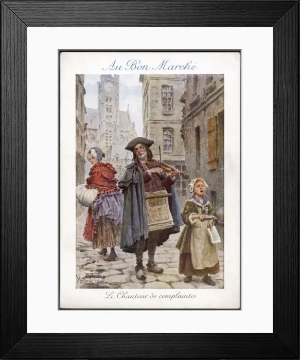 Framed Print : C18 Street Musicians