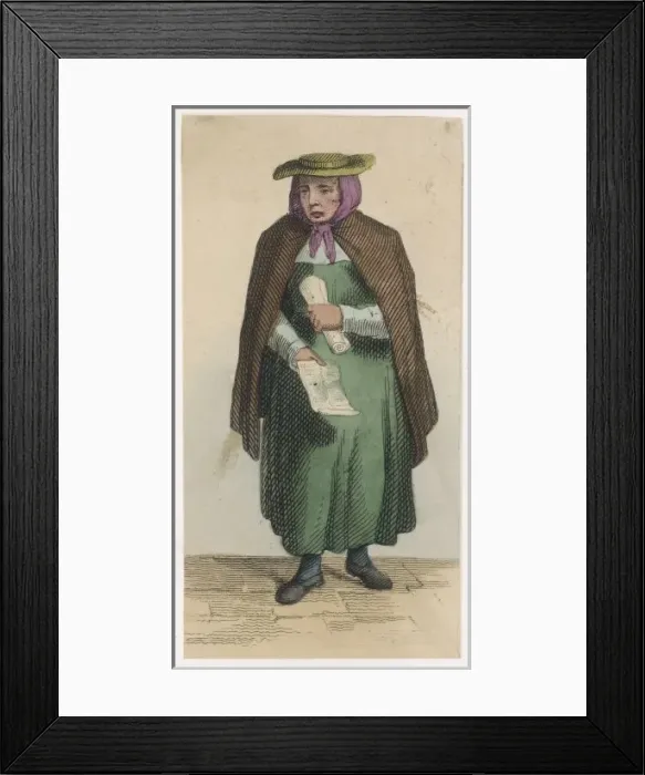 Framed Print : English Ballad Singer Framed Print : English Ballad Singer