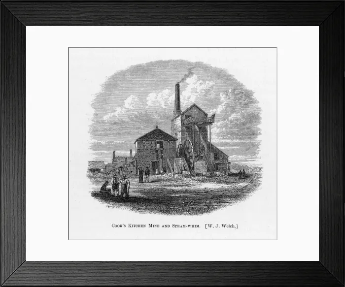 Framed Print : Trevithicks Steam-Whim Framed Print : Trevithicks Steam-Whim