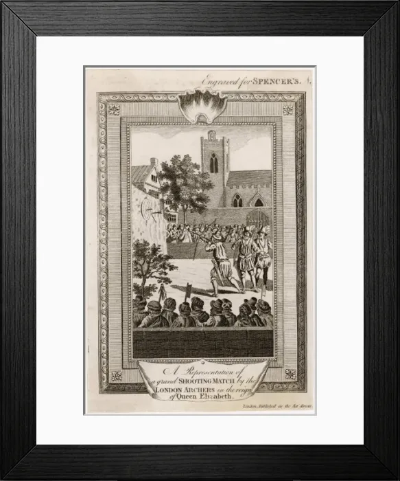 Framed Print : Archery Contest 1583 Framed Print : Archery Contest 1583