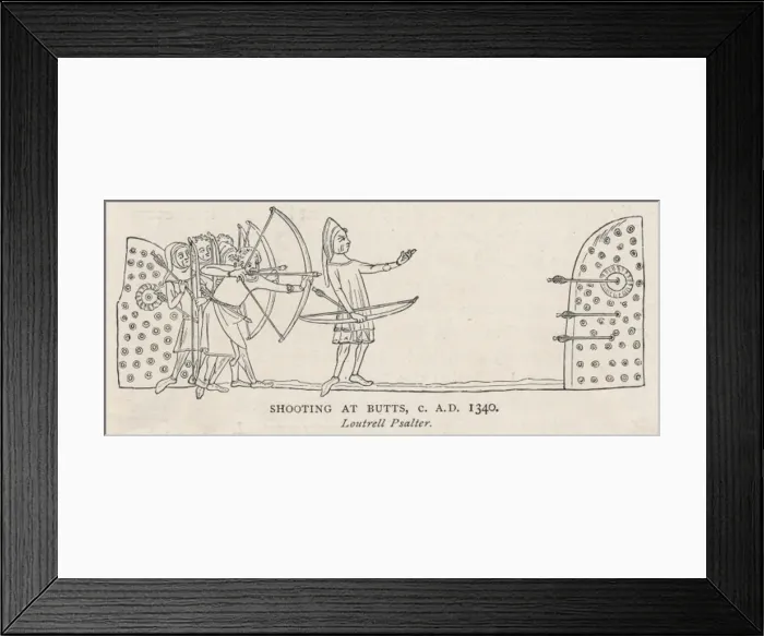 Framed Print : C14 Archery at Butts Framed Print : C14 Archery at Butts