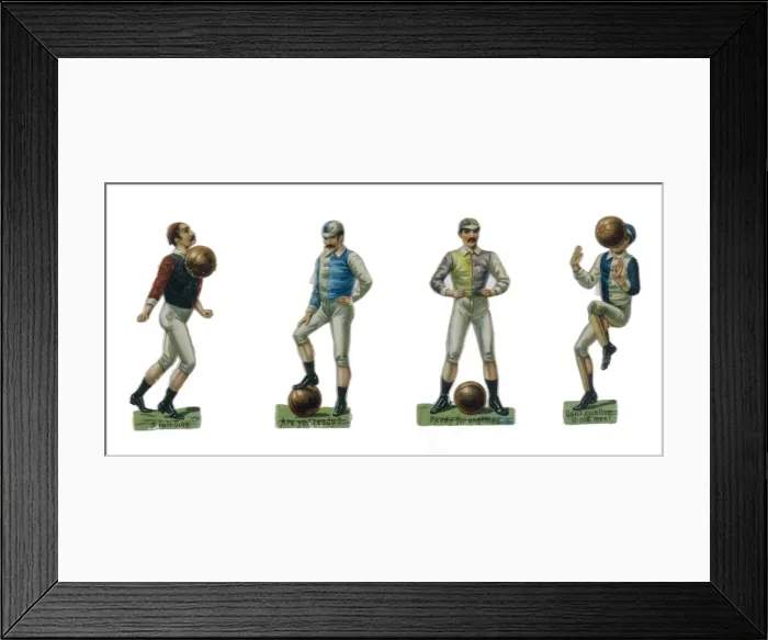 Framed Print : C19 Footballers