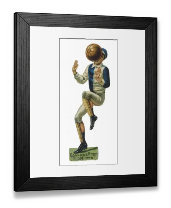Framed Print : Heading the Ball Badly Framed Print : Heading the Ball Badly