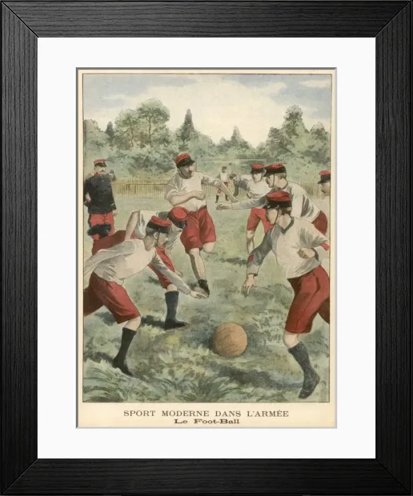 Framed Print : Football in French Army Framed Print : Football in French Army