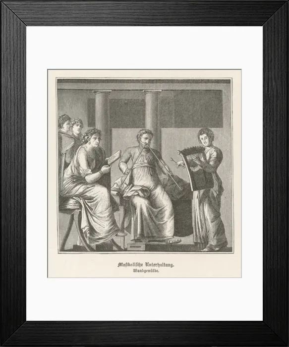 Framed Print : Roman Musical Trio Framed Print : Roman Musical Trio