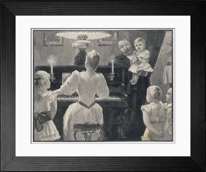 Framed Print : Mama Plays, Family Enjoy Framed Print : Mama Plays, Family Enjoy
