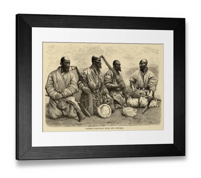 Framed Print : Racial / China / Uighur Men Framed Print : Racial / China / Uighur Men