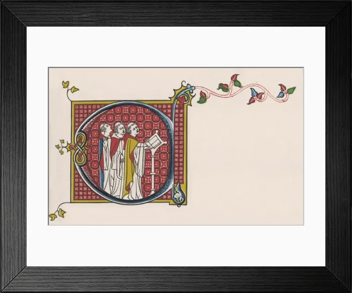 Framed Print : C14 Monks Singing Framed Print : C14 Monks Singing