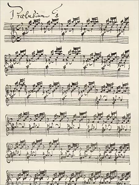 Bach Prelude Score