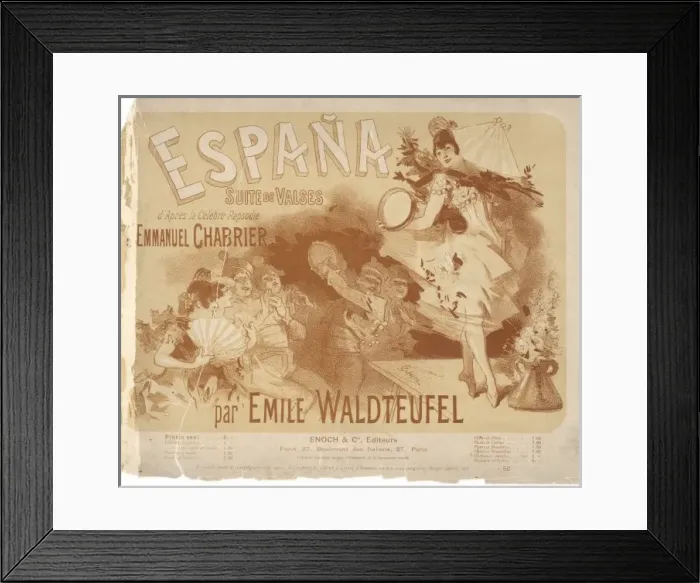 Framed Print : CHABRIERs ESPANA Framed Print : CHABRIERs ESPANA