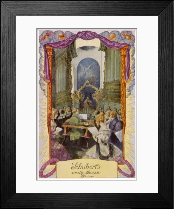 Framed Print : Schubert / Mass No 1 in F Framed Print : Schubert / Mass No 1 in F