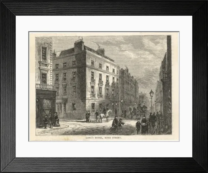 Framed Print : Longs Hotel, Bond St Framed Print : Longs Hotel, Bond St