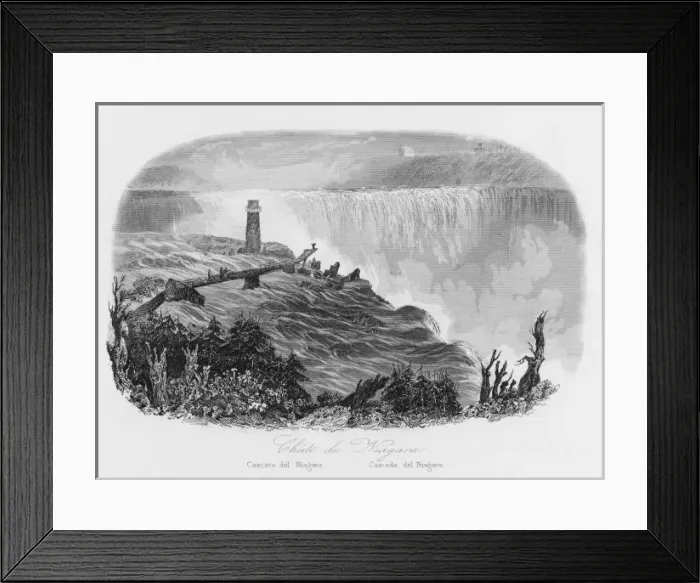 Framed Print : Niagara Falls 1846