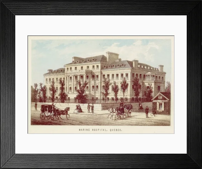 Framed Print : Quebec / Marine Hospital Framed Print : Quebec / Marine Hospital