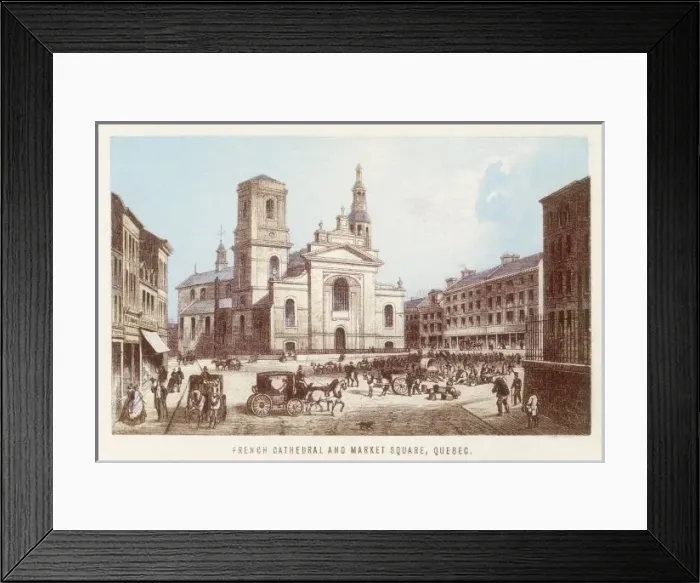 Framed Print : Quebec / Cathedral / Square Framed Print : Quebec / Cathedral / Square