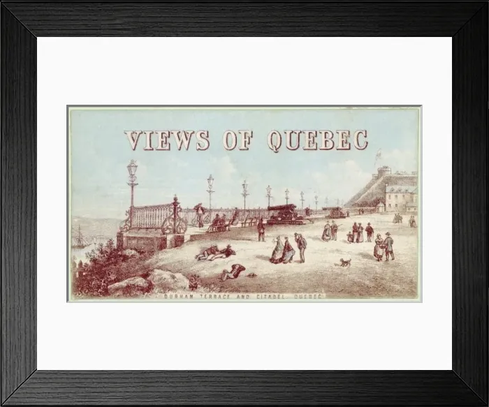 Framed Print : Quebec / Durham Terrace Framed Print : Quebec / Durham Terrace