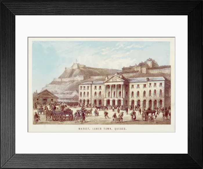 Framed Print : Quebec / Market / Lower Town Framed Print : Quebec / Market / Lower Town