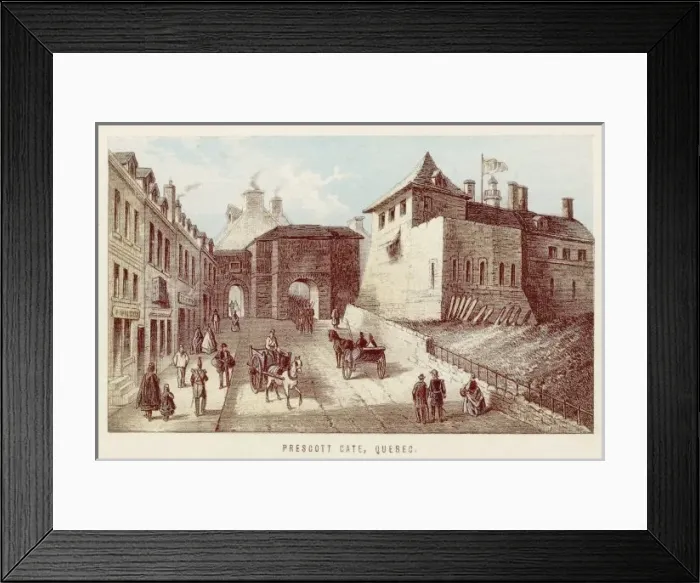 Framed Print : Quebec / Prescott Gate Framed Print : Quebec / Prescott Gate