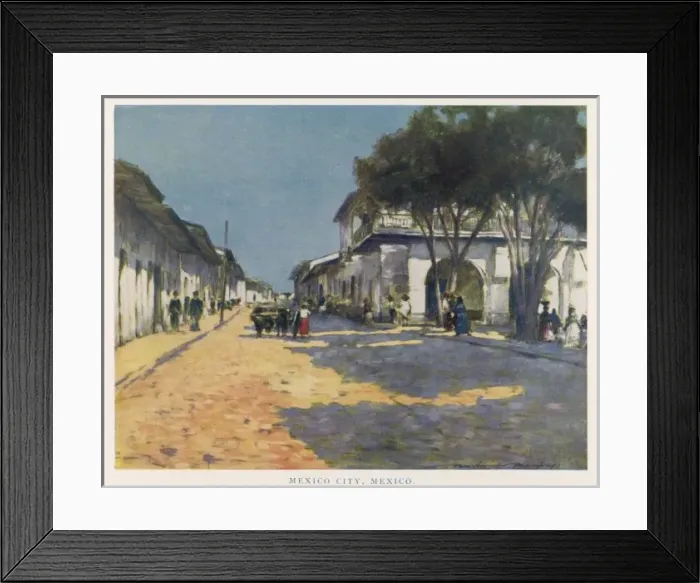 Framed Print : Mexico / Mexico City C20 Framed Print : Mexico / Mexico City C20
