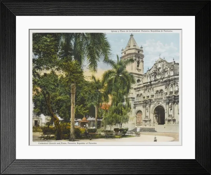 Framed Print : Panama City / Cathedral Pl Framed Print : Panama City / Cathedral Pl