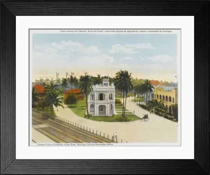 Framed Print : Panama / Cristobal C1915 Framed Print : Panama / Cristobal C1915