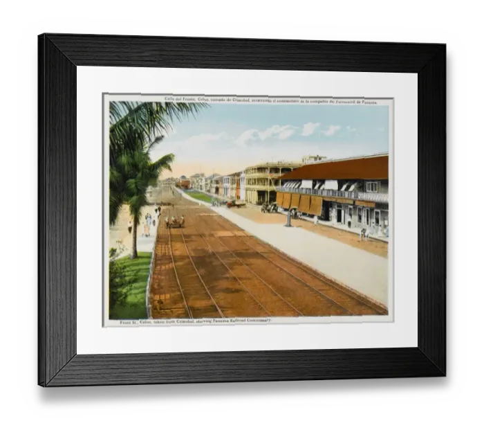 Framed Print : Panama / Colon C1915 Framed Print : Panama / Colon C1915