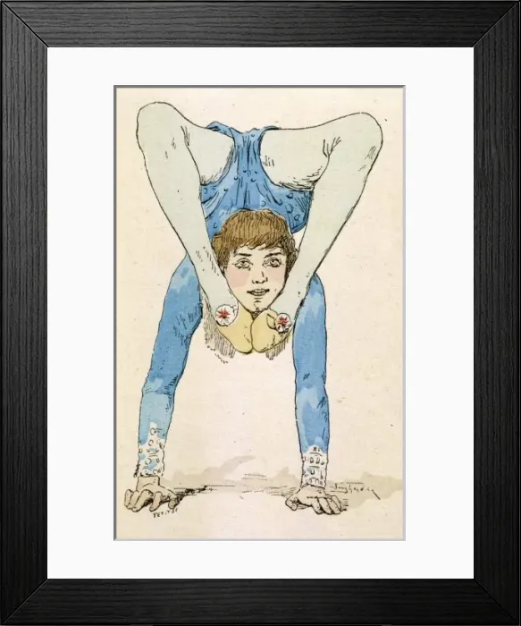 Framed Print : Circus Acrobats / Garnier Framed Print : Circus Acrobats / Garnier