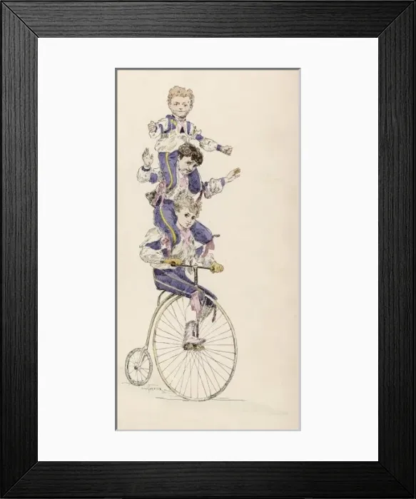 Framed Print : Circus Acrobat / Garnier Framed Print : Circus Acrobat / Garnier