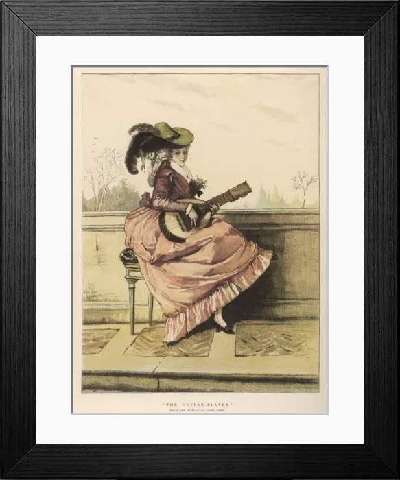 Framed Print : C18 Guitar Player Framed Print : C18 Guitar Player