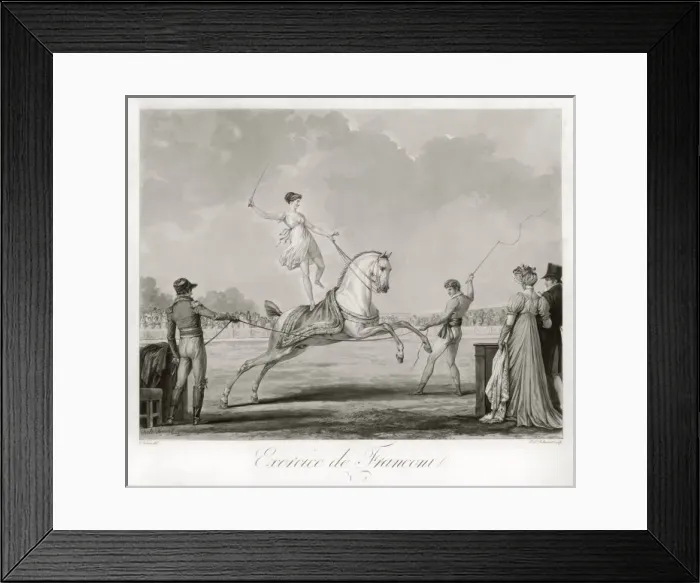 Framed Print : Franconi Performs / Circus Framed Print : Franconi Performs / Circus