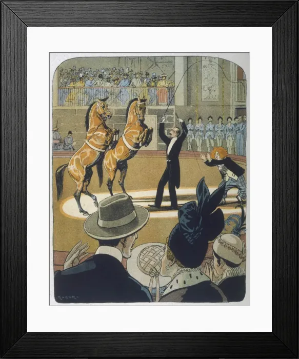 Framed Print : Circus Horses / 1916 Framed Print : Circus Horses / 1916