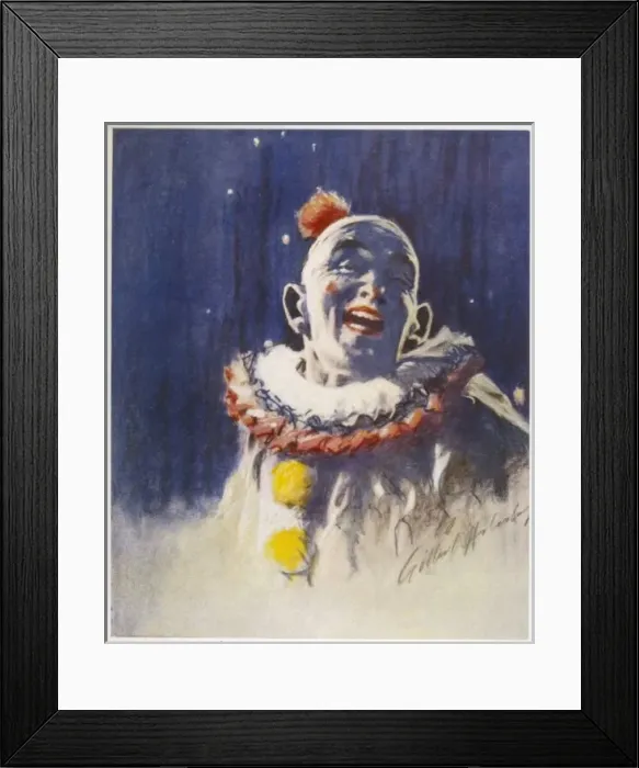Framed Print : Portrait of a Clown Framed Print : Portrait of a Clown
