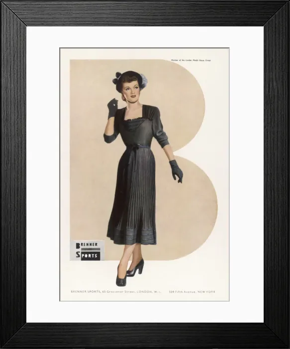 Framed Print : Little Black Dress 1948 Framed Print : Little Black Dress 1948