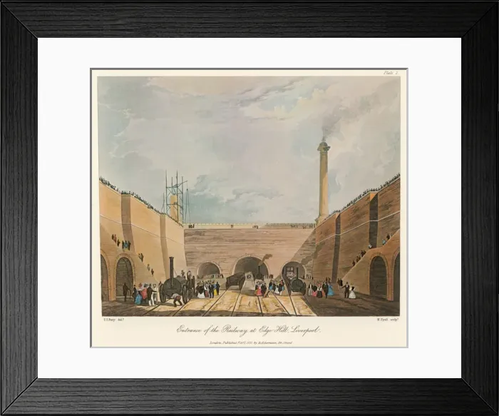 Framed Print : Rail / Edgehill / 1831 Framed Print : Rail / Edgehill / 1831