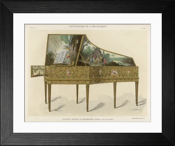 Framed Print : C18 Clavichord Framed Print : C18 Clavichord