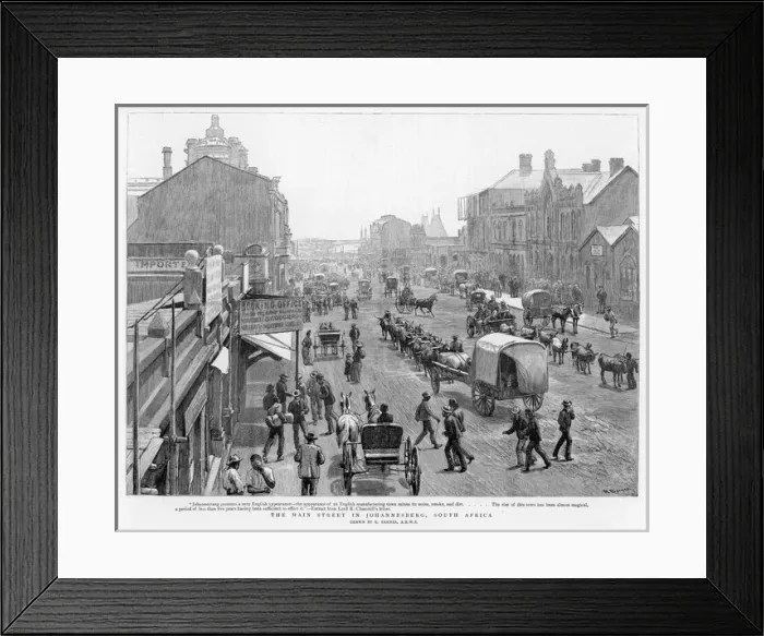 Framed Print : Johannesburg / Main Street Framed Print : Johannesburg / Main Street