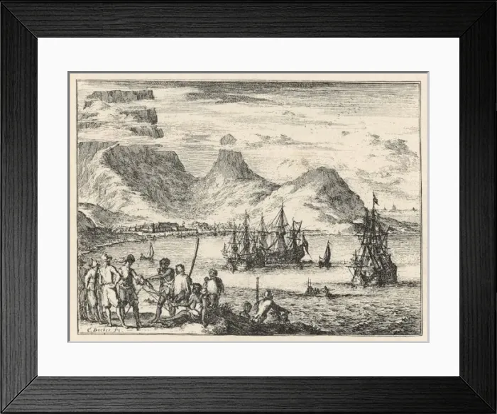 Framed Print : Dutch Land / Capetown / 1675 Framed Print : Dutch Land / Capetown / 1675
