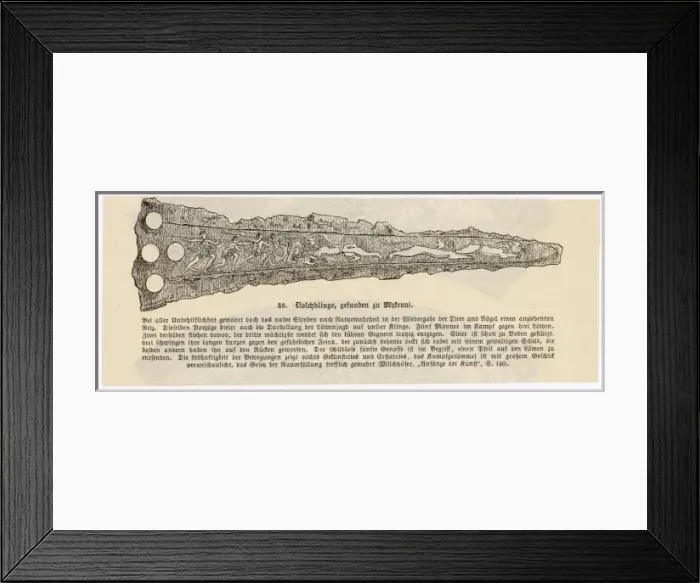 Framed Print : Dagger Found at Mycenae Framed Print : Dagger Found at Mycenae