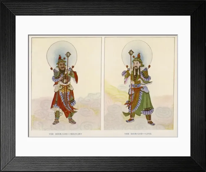 Framed Print : DOOR GODS. The Door Gods, military and civil Framed Print : DOOR GODS. The Door Gods, military and civil