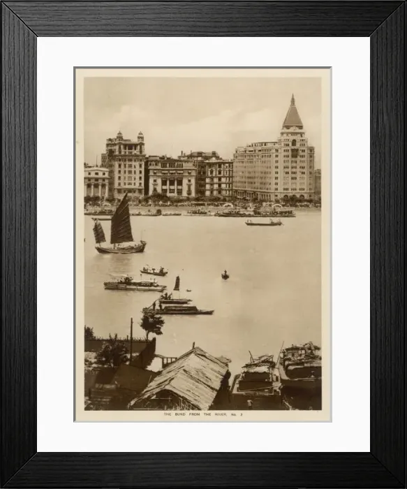 Framed Print : China / Shanghai Bund 1926 Framed Print : China / Shanghai Bund 1926