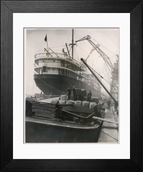 Framed Print : Royal Albert Dock / Wool Framed Print : Royal Albert Dock / Wool