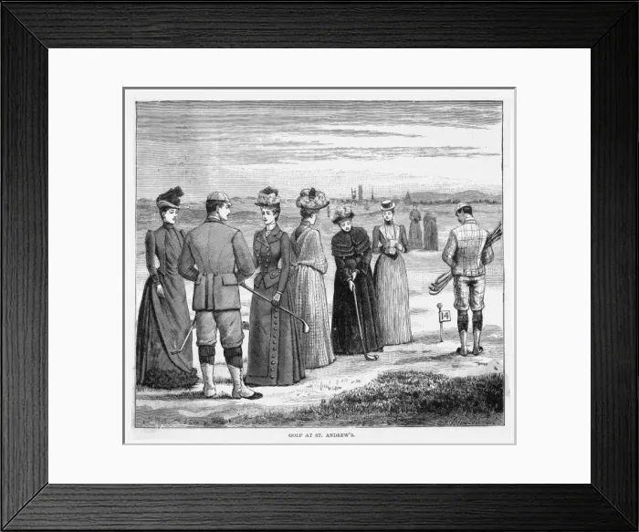 Framed Print : Golf at St Andrews 1889 Framed Print : Golf at St Andrews 1889