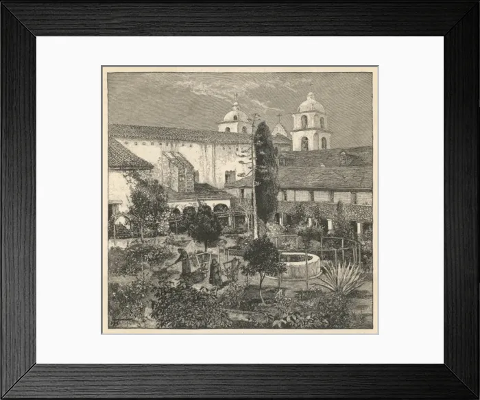 Framed Print : Santa Barbara Mission Framed Print : Santa Barbara Mission