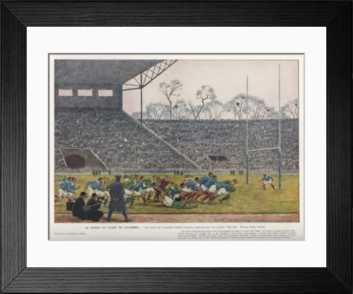 Framed Print : France V Ireland 1924 Framed Print : France V Ireland 1924