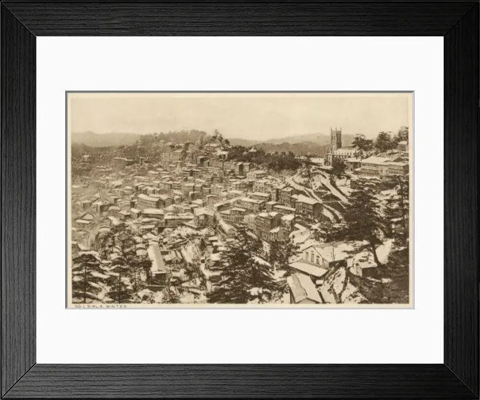 Framed Print : India / Simla Winter 1920S Framed Print : India / Simla Winter 1920S