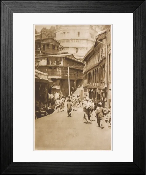 Framed Print : India / Simla Bazaar 1920S Framed Print : India / Simla Bazaar 1920S